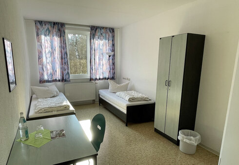Blick in ein Gästezimmer