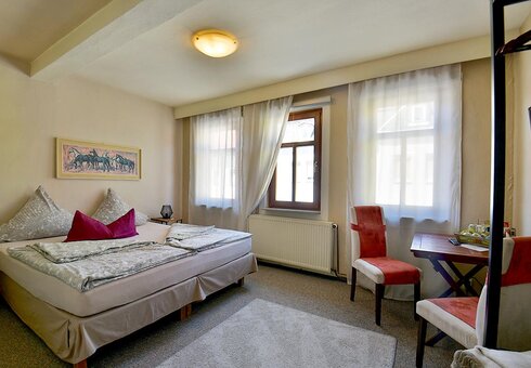 Blick in ein Gästezimmer
