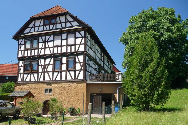 Typisches Fachwerkhaus in Benshausen