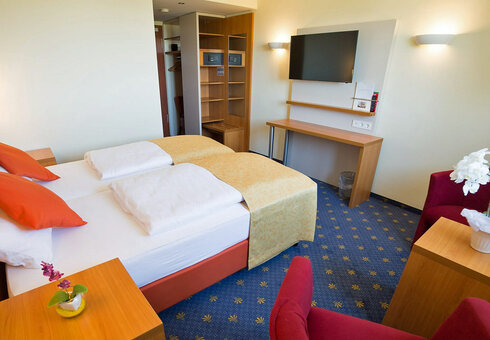 Blick in ein Gästezimmer