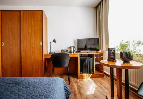 Blick in ein Doppelzimmer