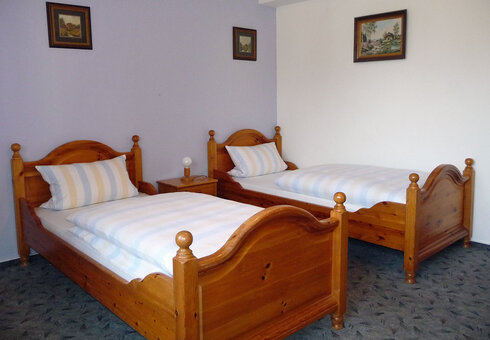 Blick in ein Gästezimmer