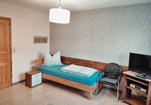 Blick in ein Gästezimmer