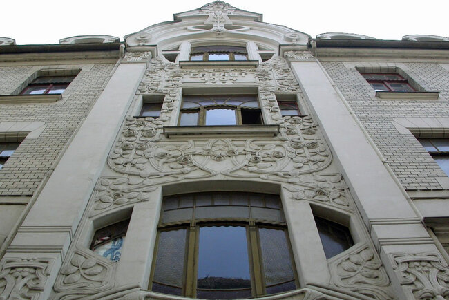 Straßenzug des Jugendstils