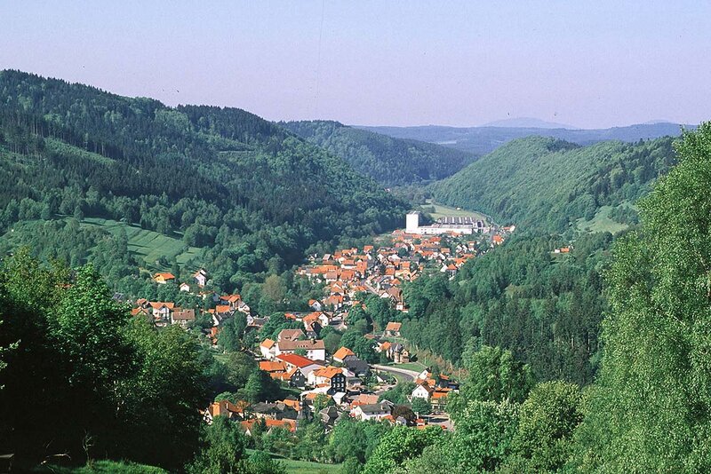 Blick auf den Ort Schönbrunn