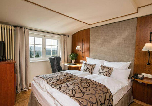 Blick in ein Doppelzimmer