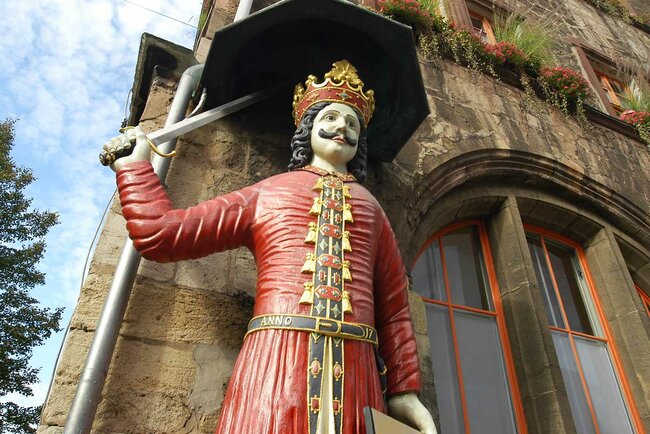 Der Roland am Rathaus Nordhausen