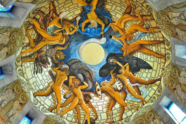 Deckengemälde im Burschenschaftsdenkmal