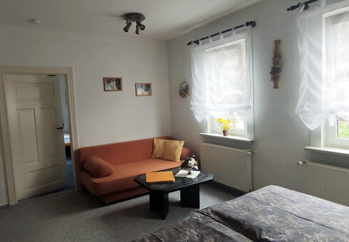 Blick in das Wohnzimmer