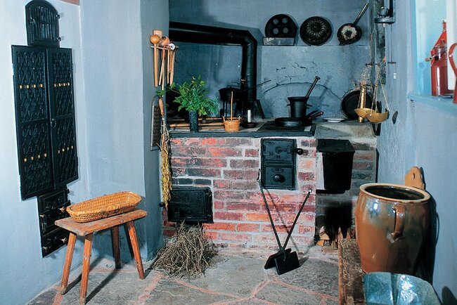 Blick in die historische Küche