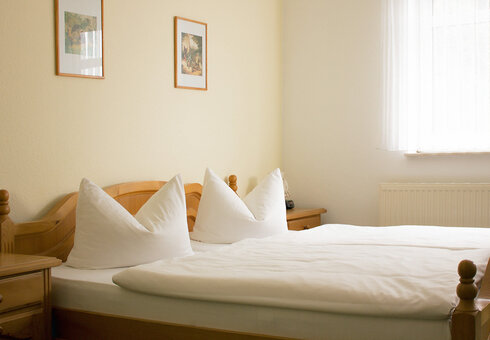 Blick in ein Gästezimmer
