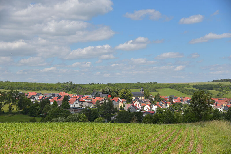 Blick auf den Ort Geschwenda