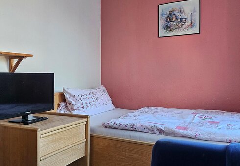 Blick in ein Gästezimmer