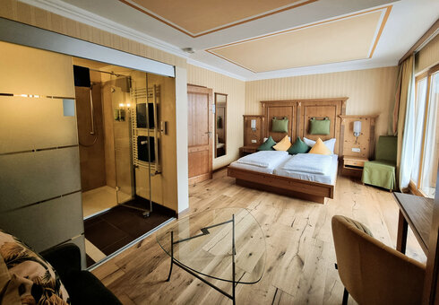 Blick in ein Gästezimmer