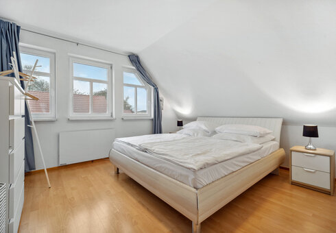Blick in das Schlafzimmer - Apartment 1
