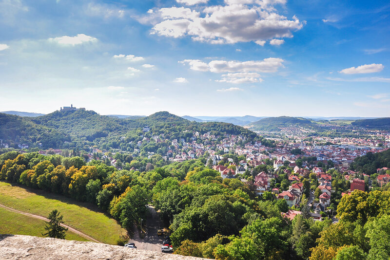 Blick auf Eisenach in Thüringen