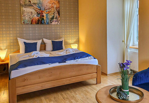 Blick in ein Gästezimmer