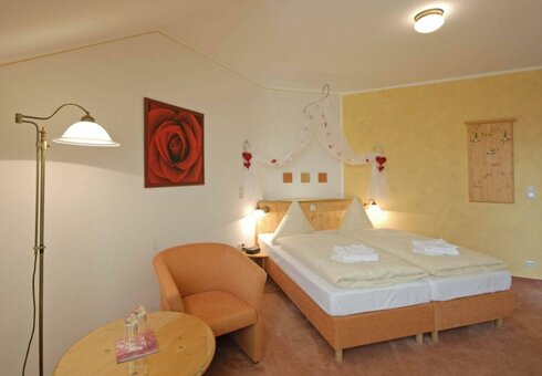 Blick in ein Gästezimmer