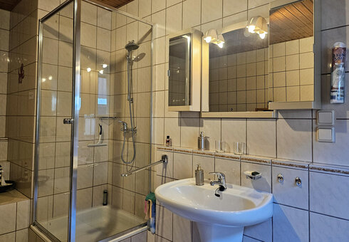 Blick in das Badezimmer
