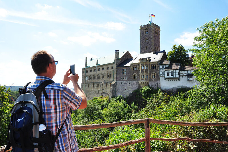 Blick auf die sagenumwobene Wartburg