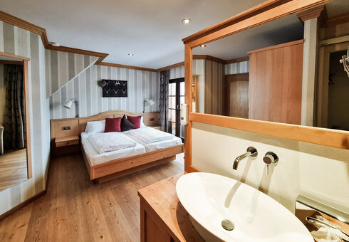 Blick in ein Gästezimmer