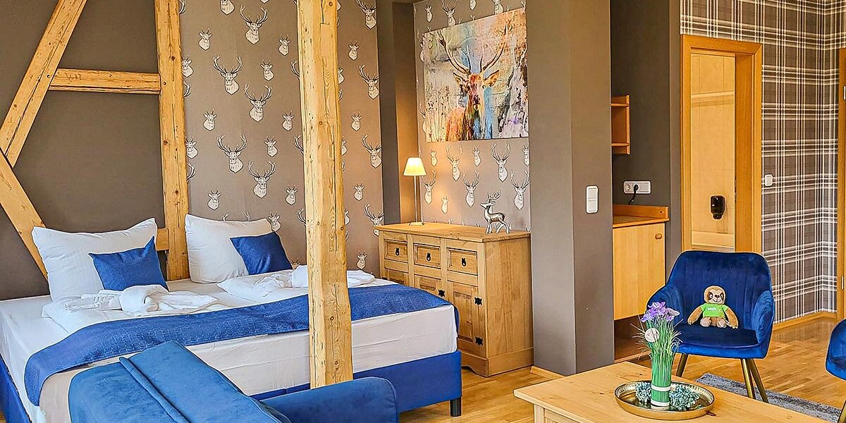 Blick in ein Gästezimmer