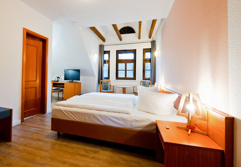 Blick in ein Gästezimmer