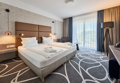 Blick in ein Gästezimmer