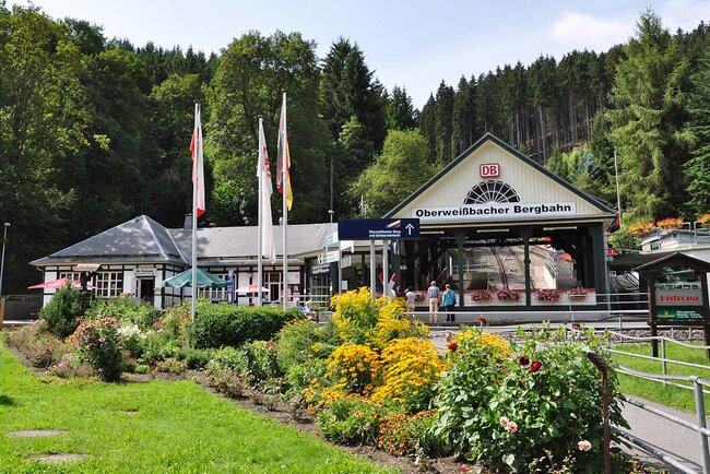 Talstation an der Thüringer Bergbahn