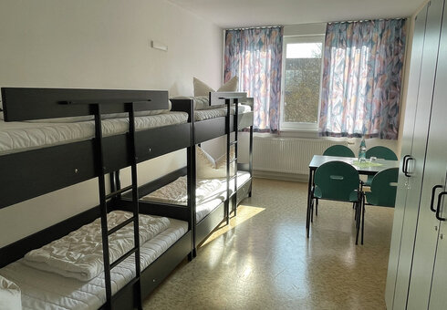 Blick in ein Gästezimmer