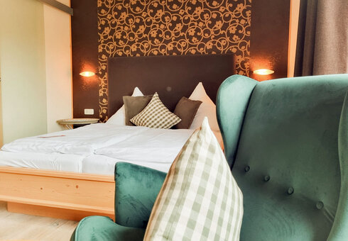 Blick in ein Gästezimmer