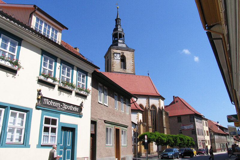 Blick zur Stiftskirche