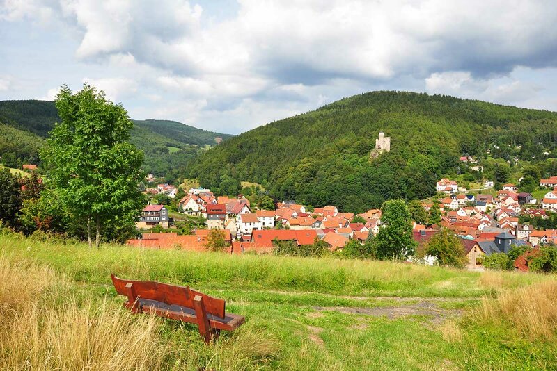 Blick auf Steinbach-Hallenberg