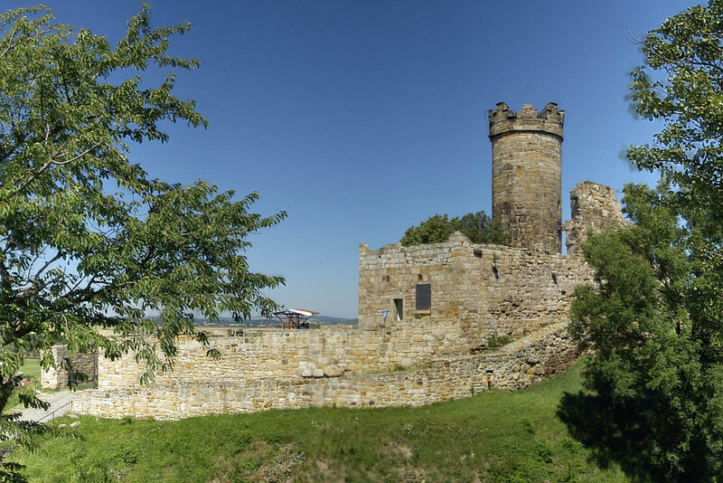 Mühlburg oberhalb von Mühlberg