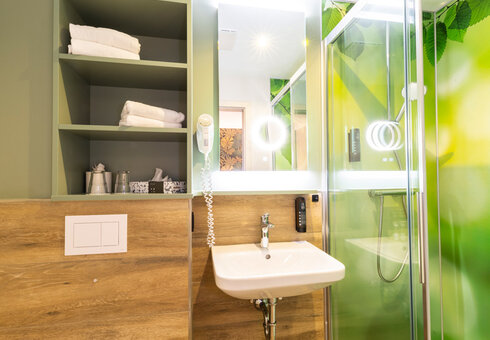 Blick in ein Badezimmer
