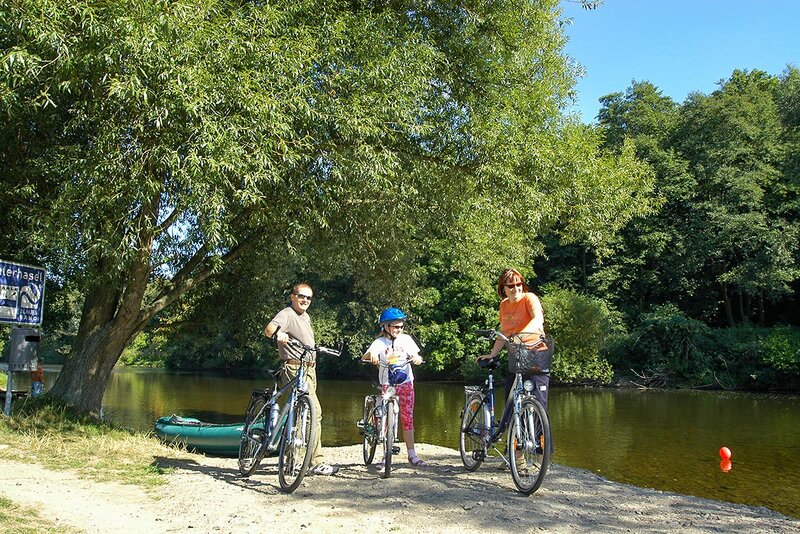 Radfahrer bei Uhlstädt-Kirchhasel