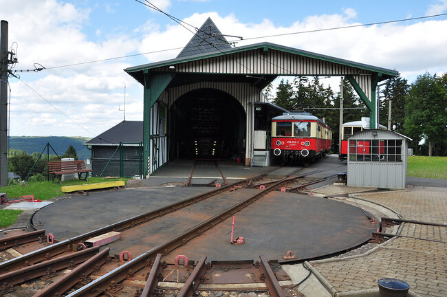 Drehscheibe an der Bergstation