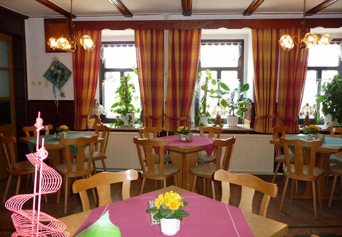 Blick in die Gaststätte