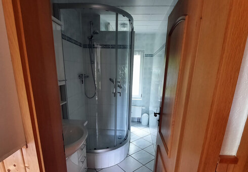 Blick in das Badezimmer