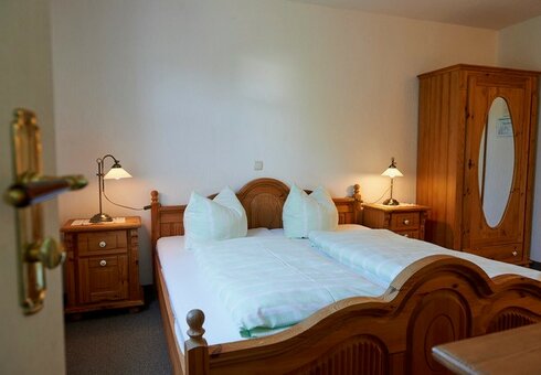Blick in ein Gästezimmer