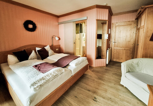Blick in ein Gästezimmer