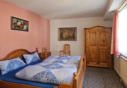 Blick in ein Gästezimmer
