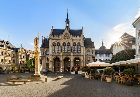 Rathaus Erfurt auf dem Fischmarkt