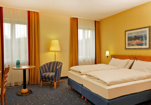 Blick in ein Gästezimmer