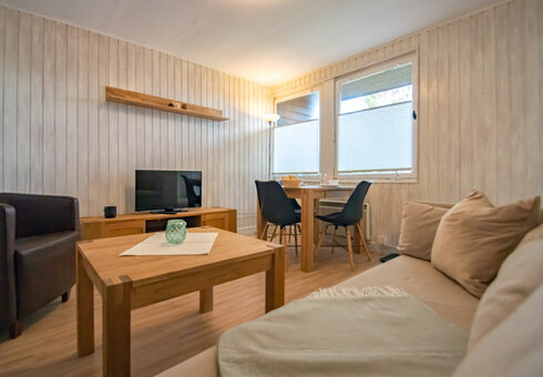 Blick in den Bungalow
