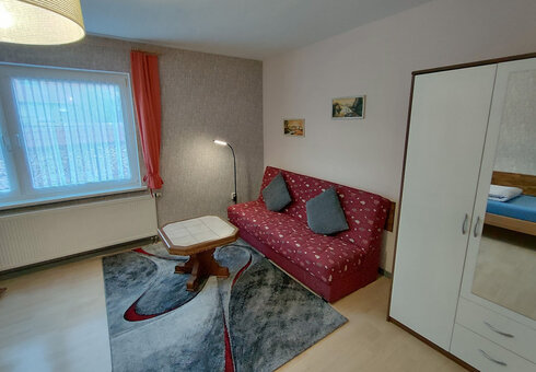 Blick in ein Gästezimmer