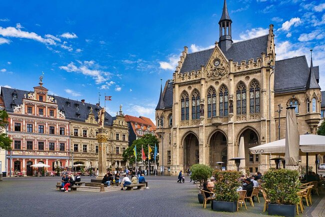 Rathaus und Fischmarkt Erfurt