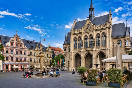 Fischmarkt Erfurt mit Rathaus