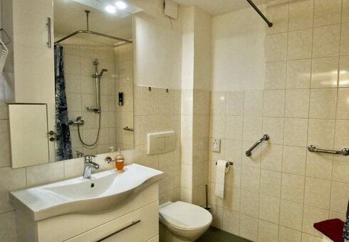 Blick in ein Badezimmer
