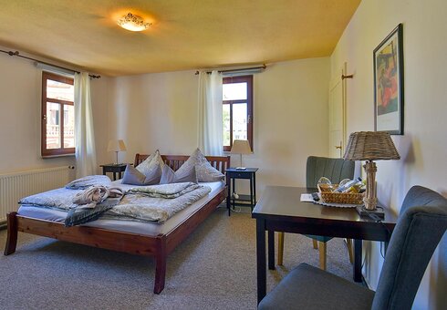 Blick in ein Gästezimmer